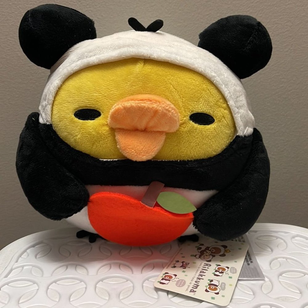 Rilakkuma Kiiroitori with Apple plush